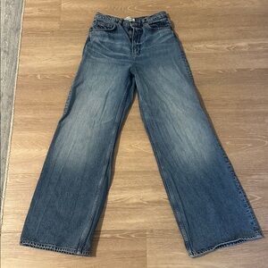 Reformation Cary High Rise Slouchy Wide Leg Jean - Size 27 - EUC